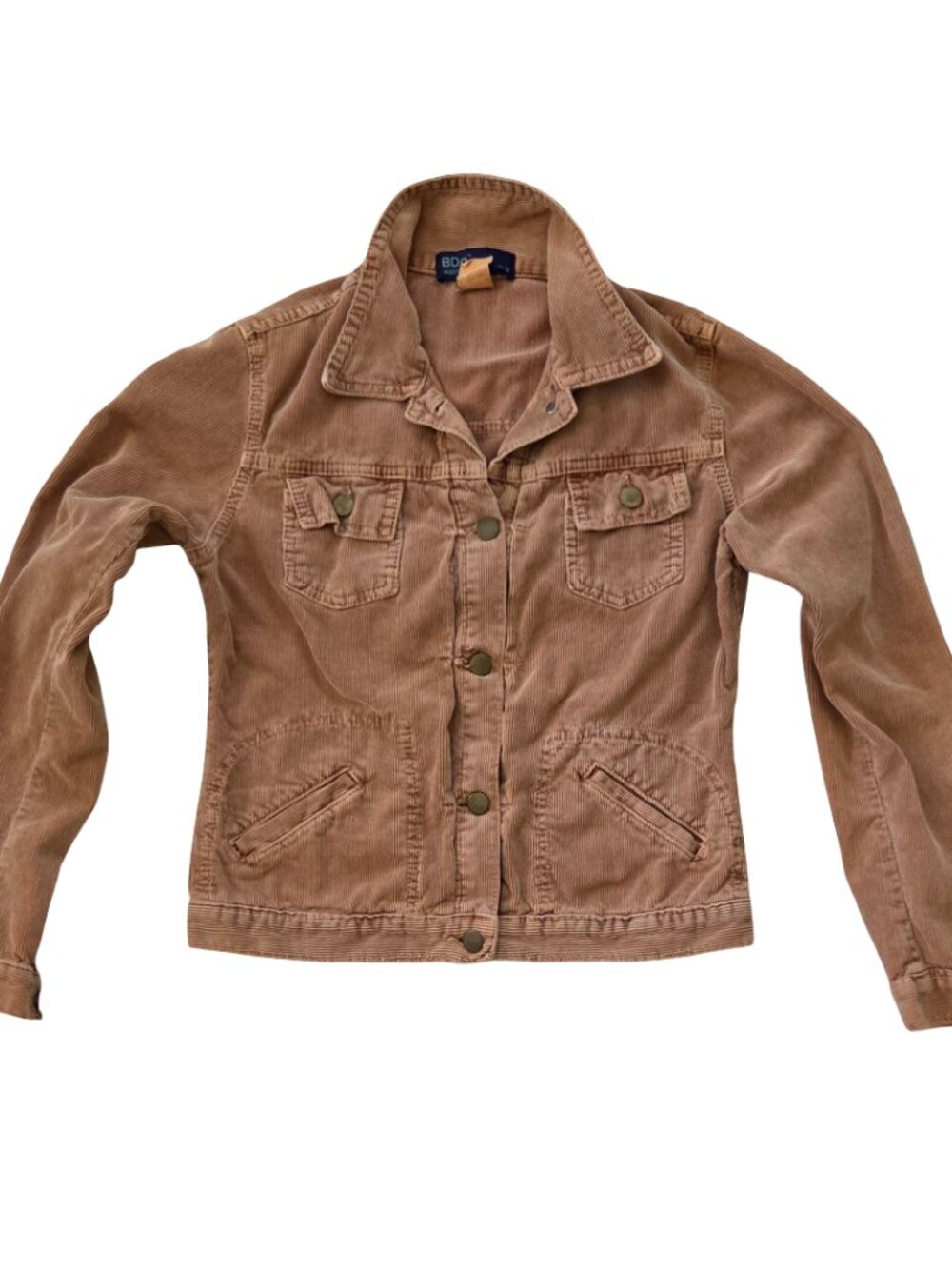 Vintage BDG Corduroy Jacket Womens M Brown Made USA Trucker Grunge 90s Y2K